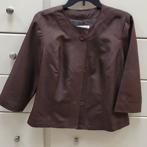 Chocolate brown Silk jacket